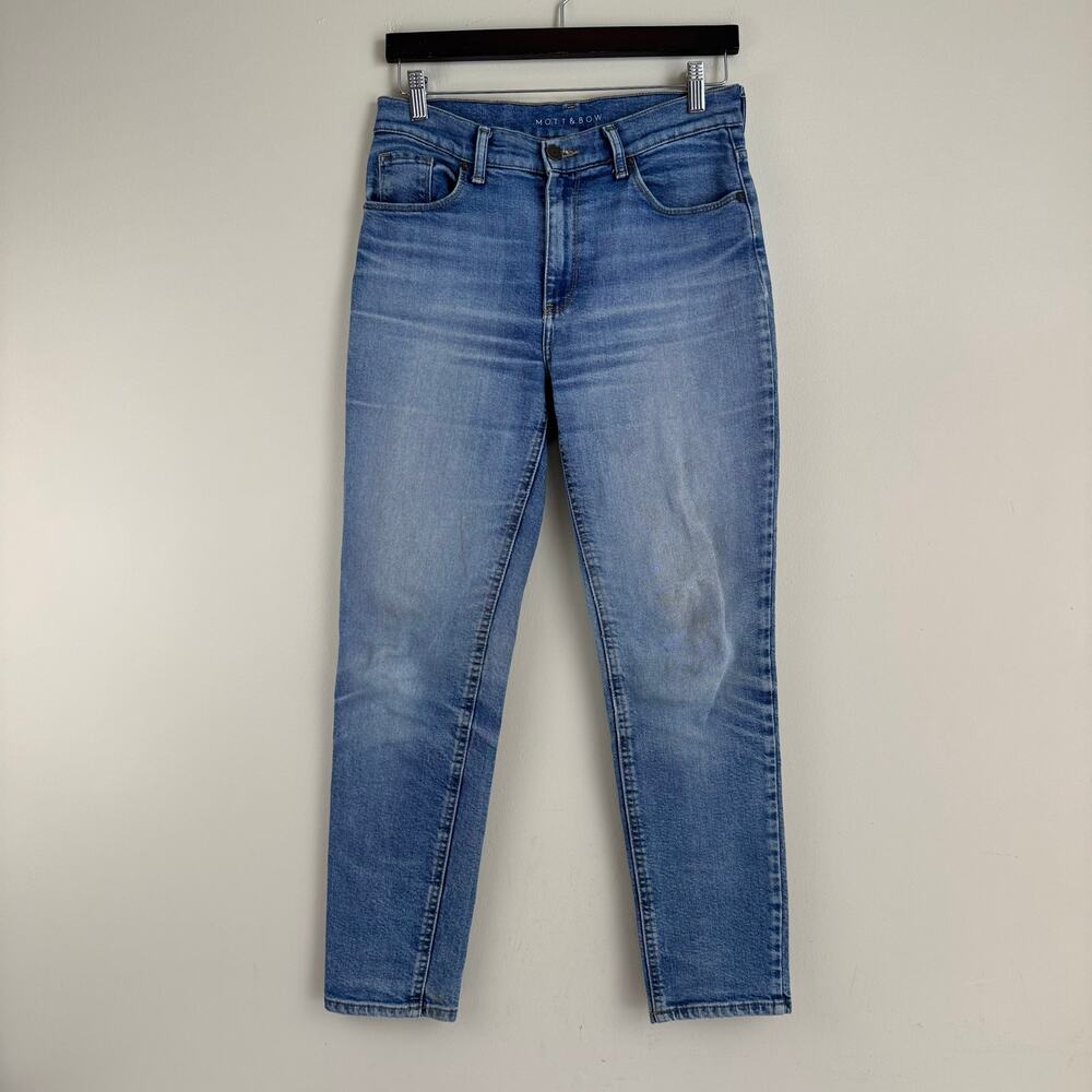 Mott And Bow Jeans Women's 28x28 Denim Mom Jean Distressed Needs Repair READ